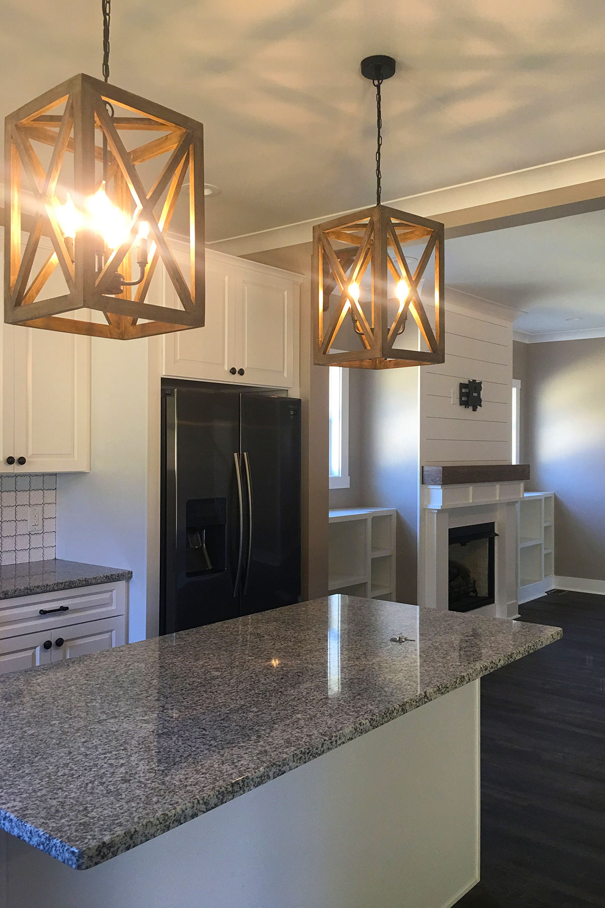 trumark construction custom home valleydale kitchen pendant lights
