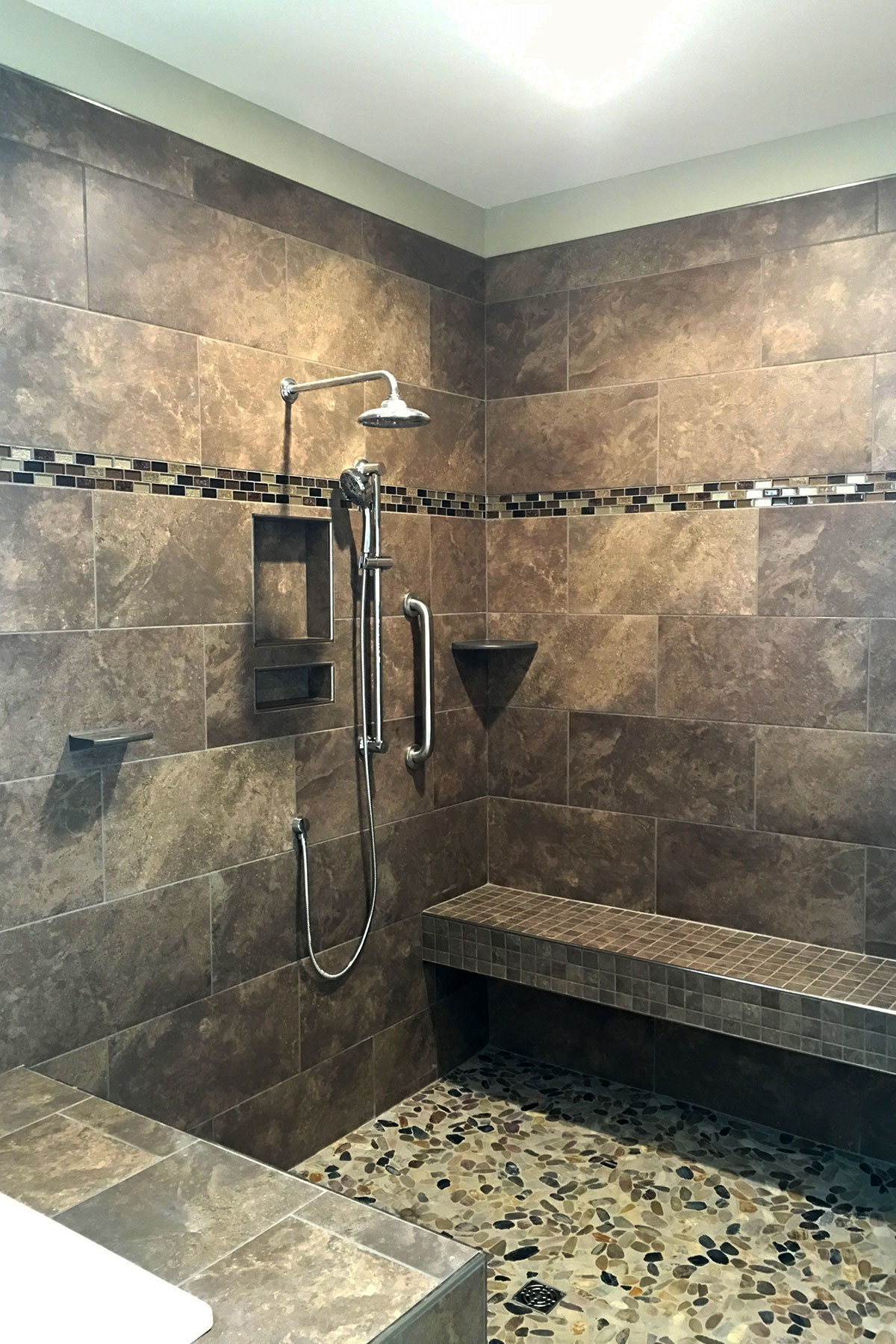 trumark construction custom home valleydale master shower