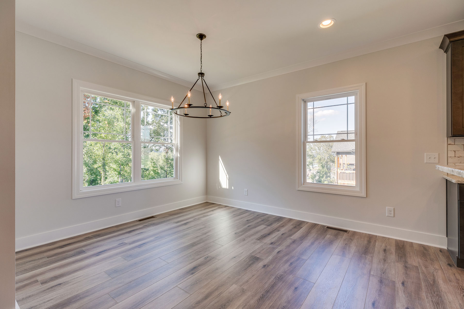 trumark construction custom home calton hill breakfast nook