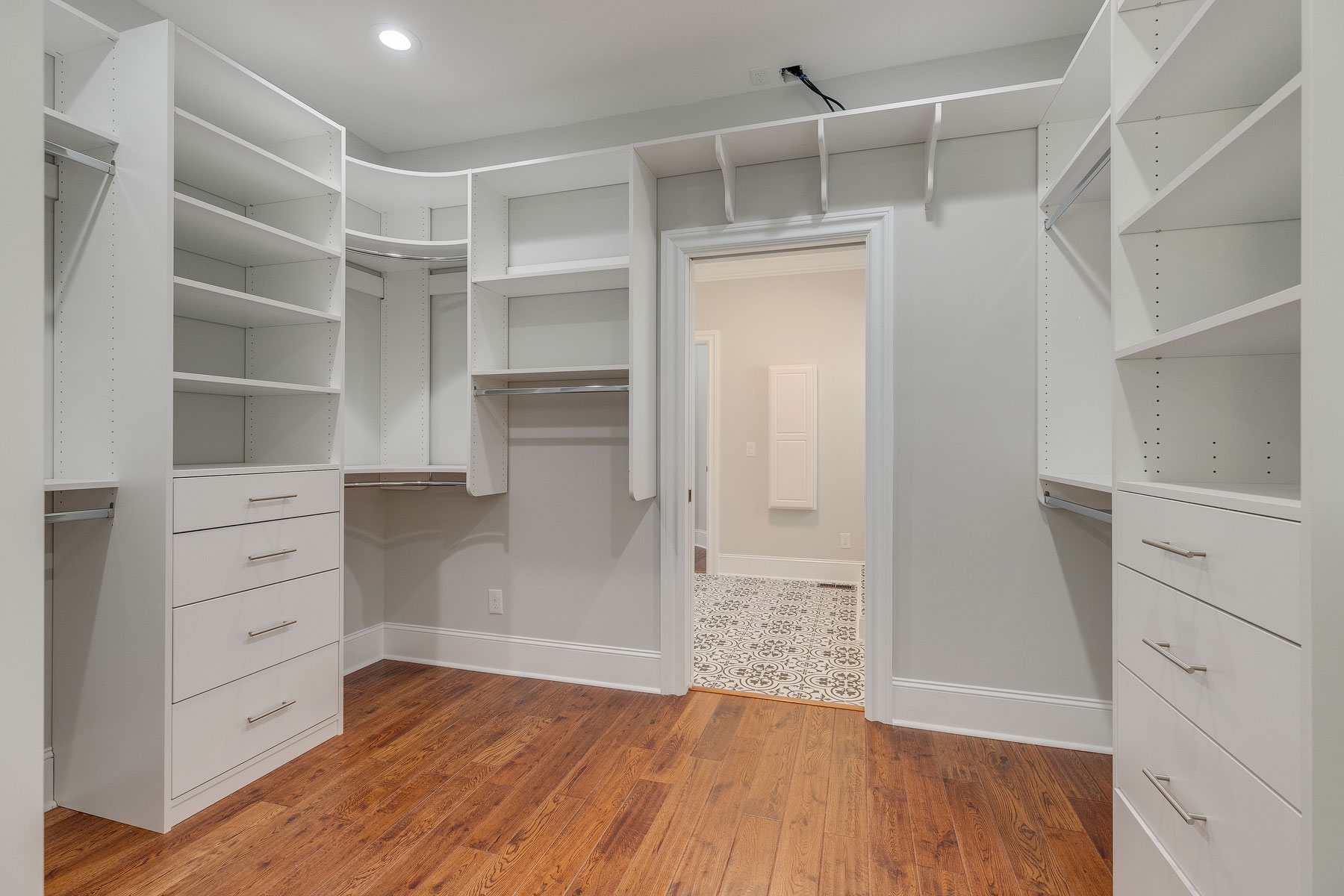 trumark construction custom home mccormick master closet