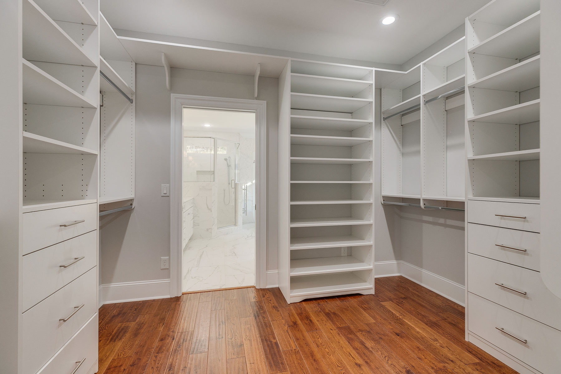 trumark construction custom home mccormick master closet