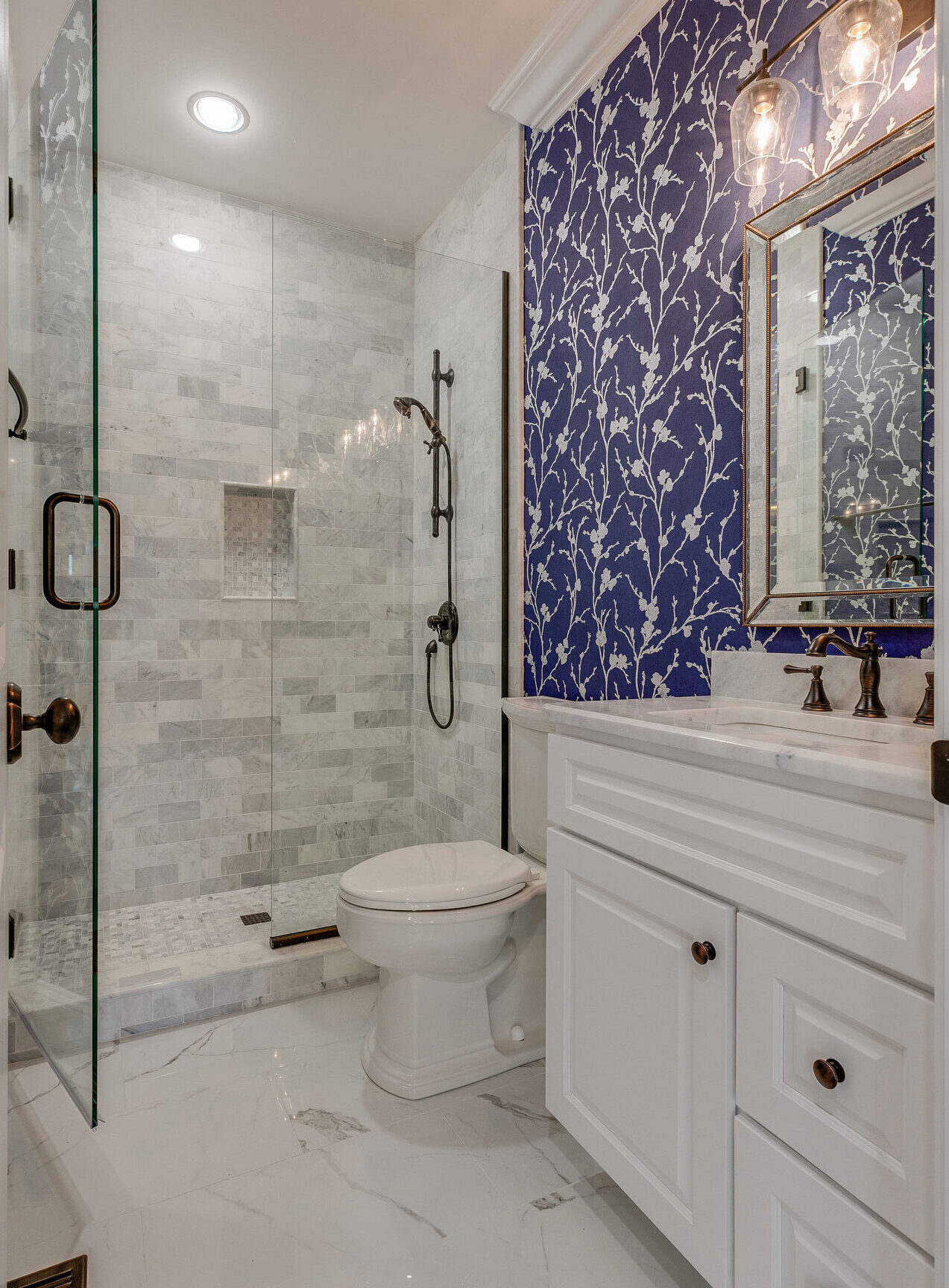 trumark construction custom home mccormick powder room