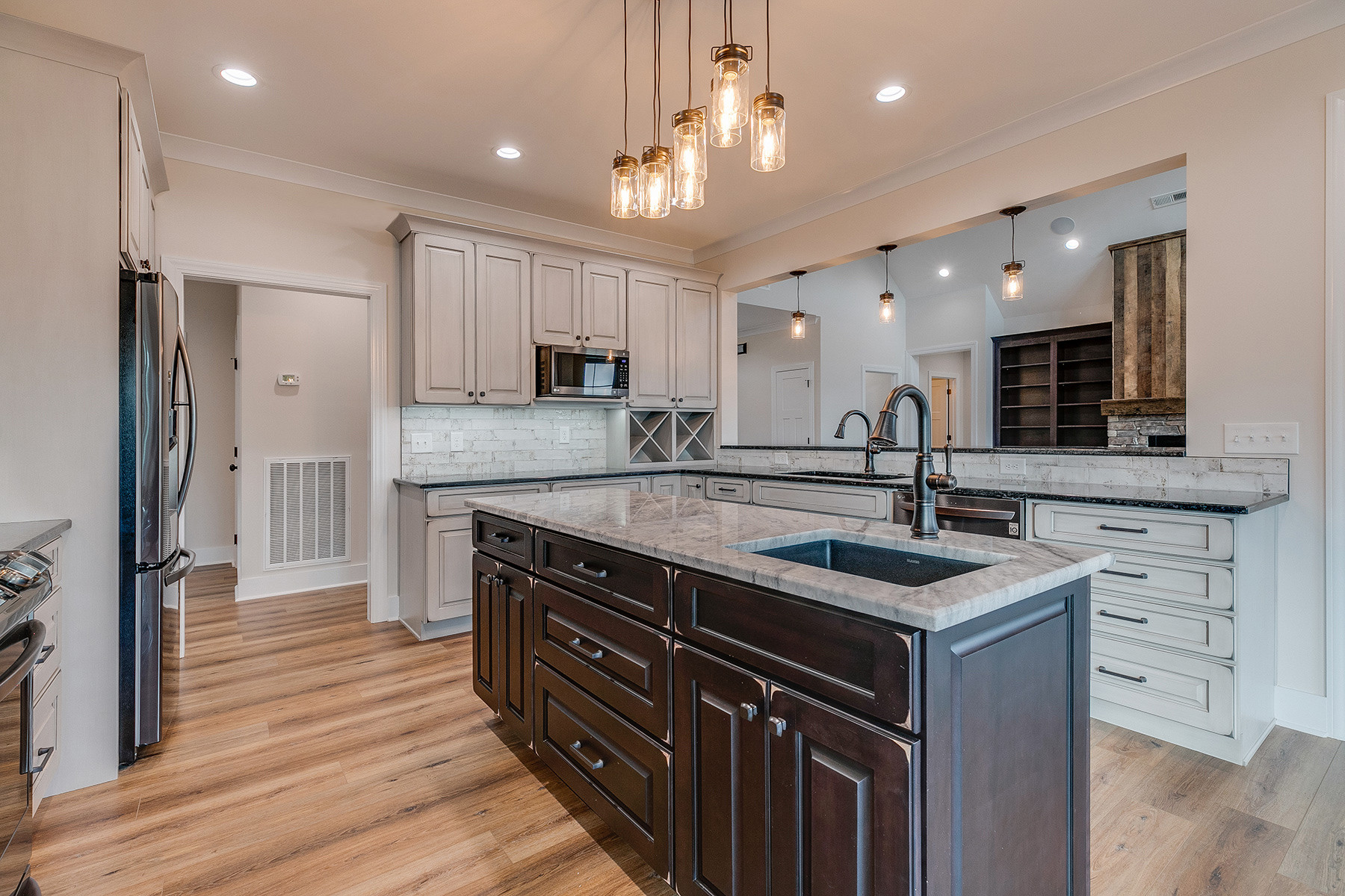 trumark construction custom home kinchloe mill kitchen