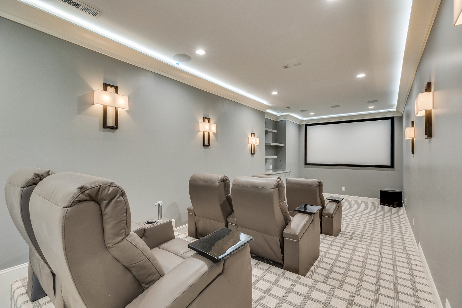 trumark construction custom home mountain vista movie room