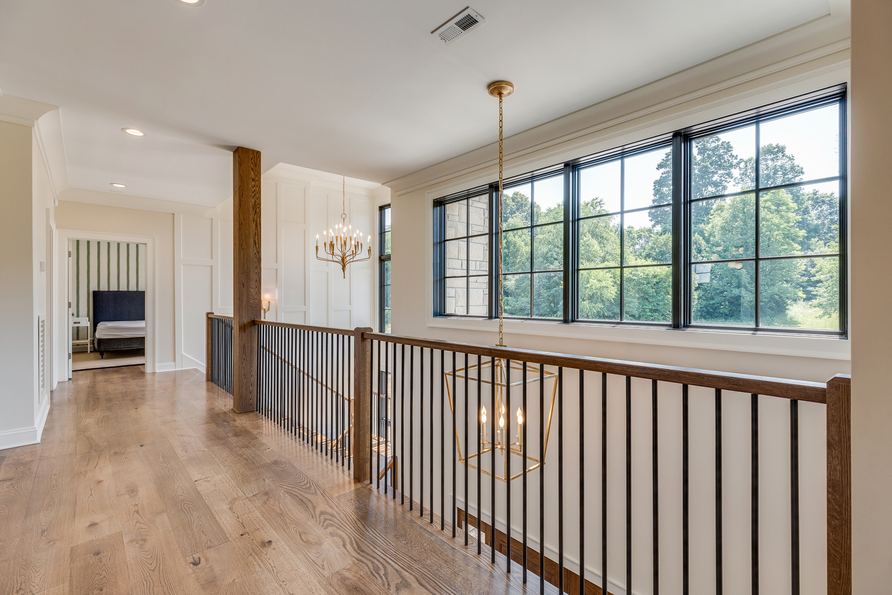 trumark construction custom home mountain vista upstairs hallway