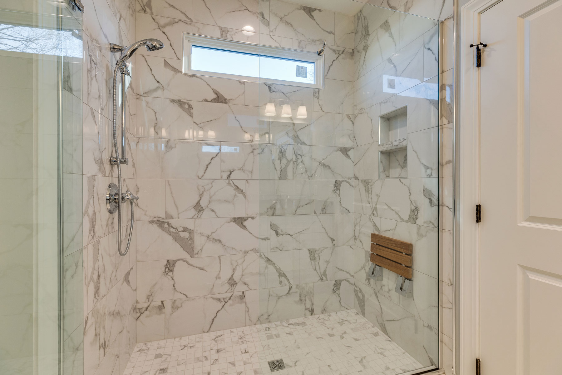 trumark construction custom home lydia lane master shower