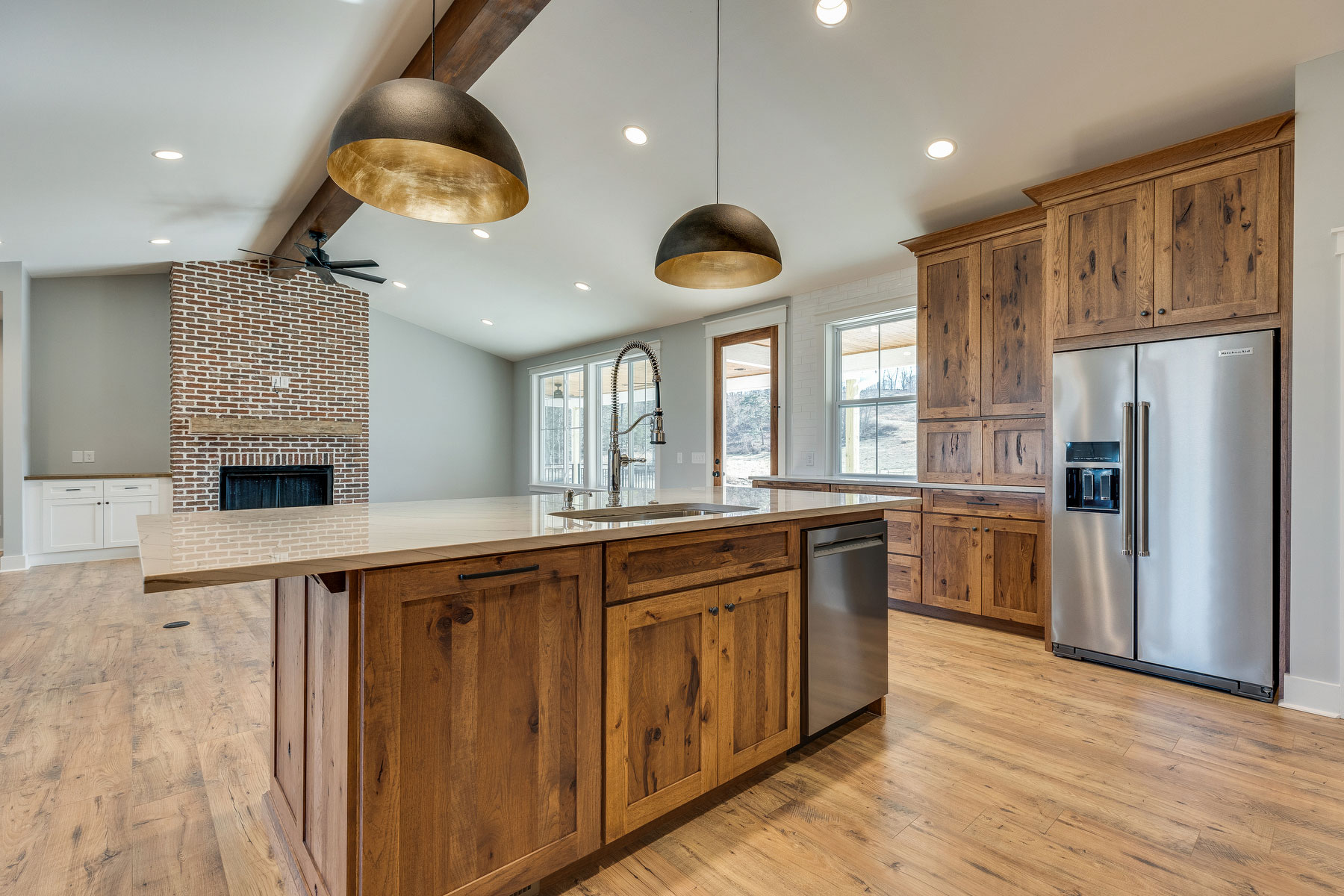 trumark construction custom home trails end kitchen