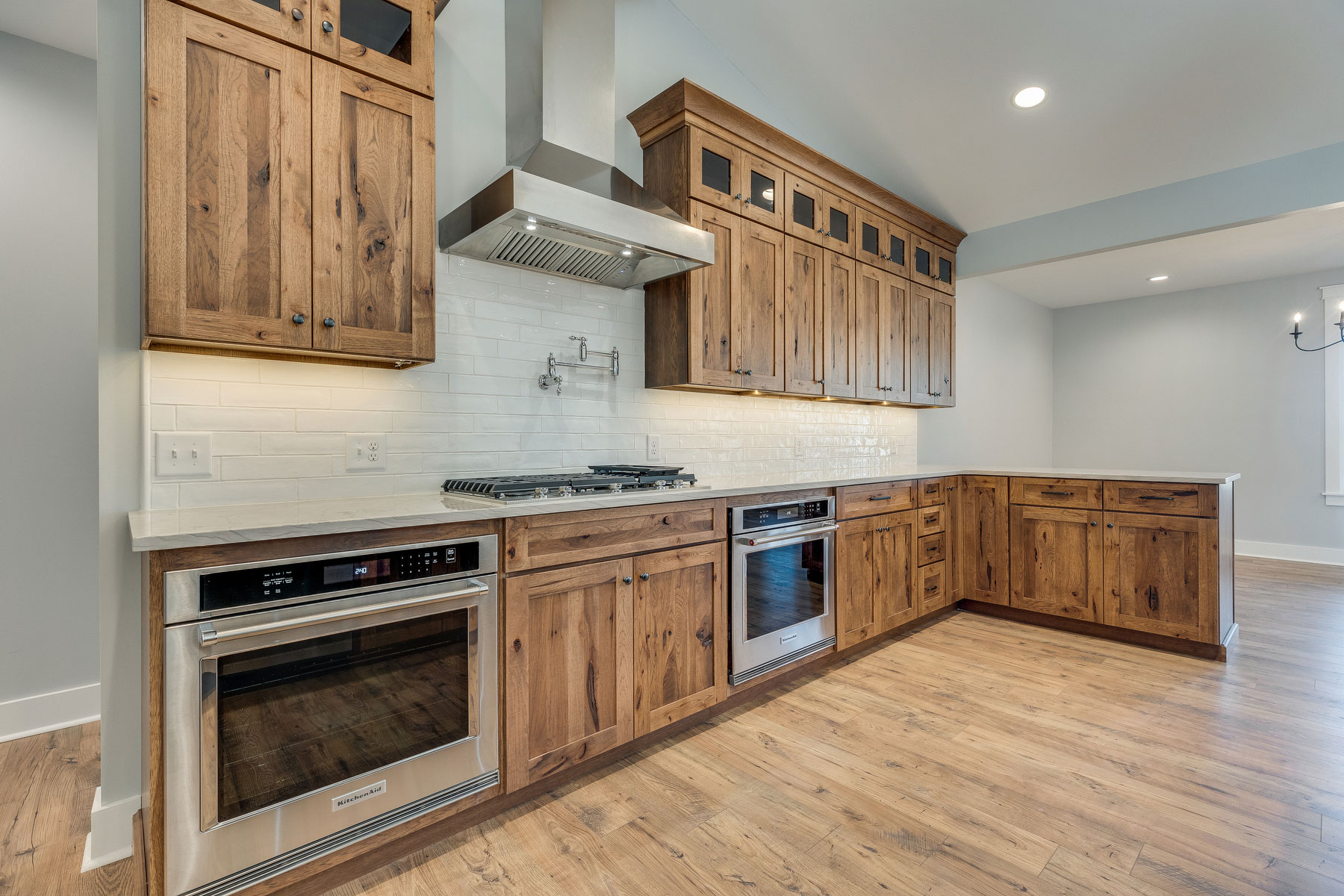 trumark construction custom home trails end kitchen