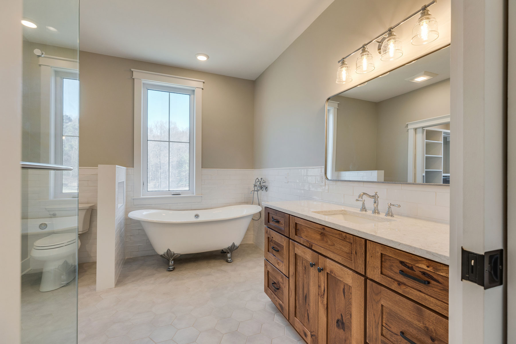 trumark construction custom home trails end master bathroom