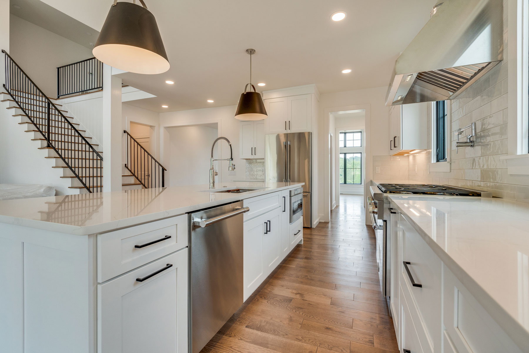 trumark construction custom home creekside court kitchen