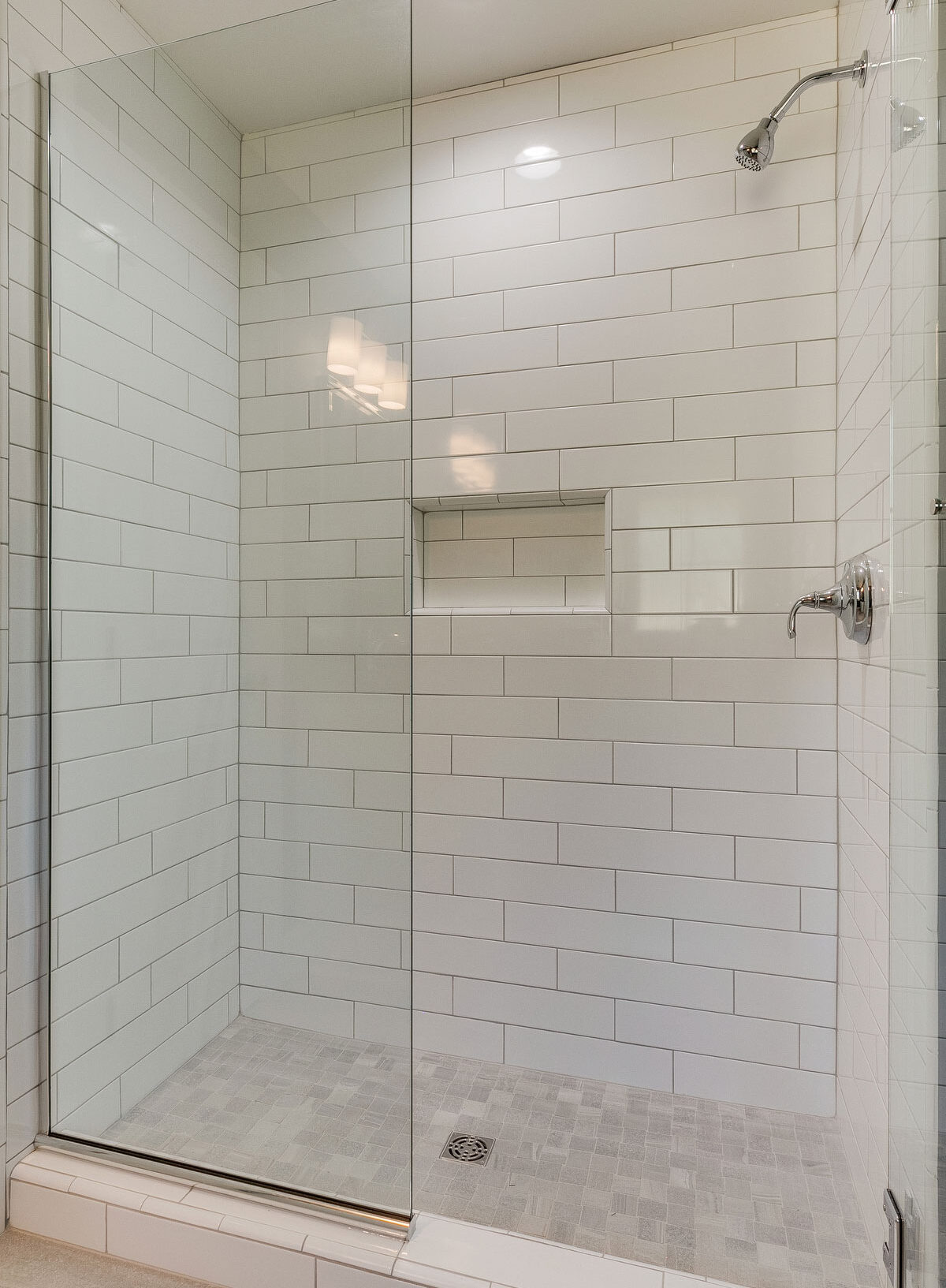 trumark construction custom home tile shower